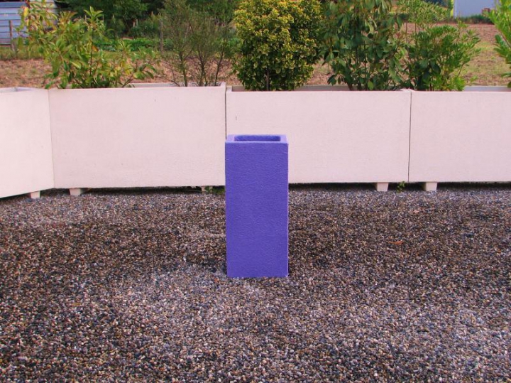 Cendrier béton couleur mauve 4005